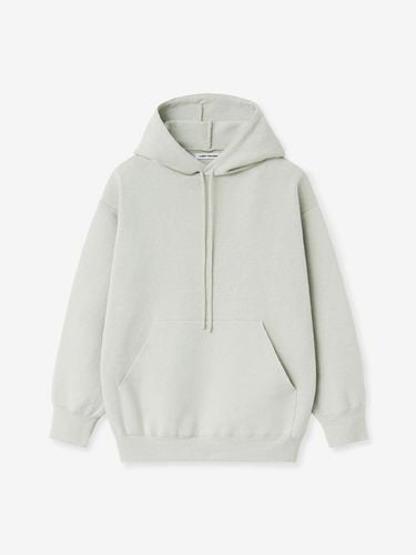 CREW NECK KNIT HOODIE_LIGHT GREEN - LADYVOLUME - Modalova