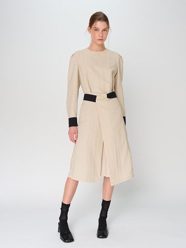 COLOR BLOCK DRESS / BEIGE - PAUL&ALICE - Modalova