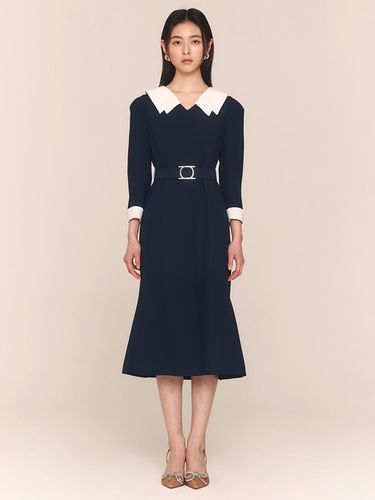 Moss / Collar Point Mermaid Dress - S BLANC - Modalova