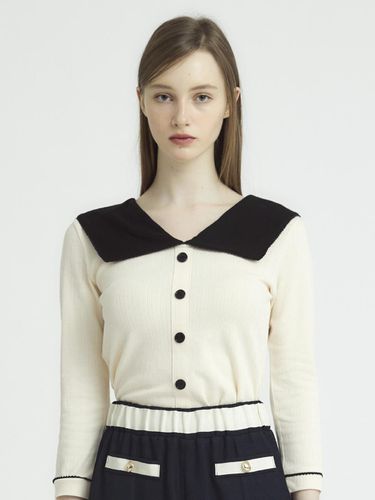 CONTRASTED SAILOR COLLAR TOP - JOHNNY HATES JAZZ - Modalova