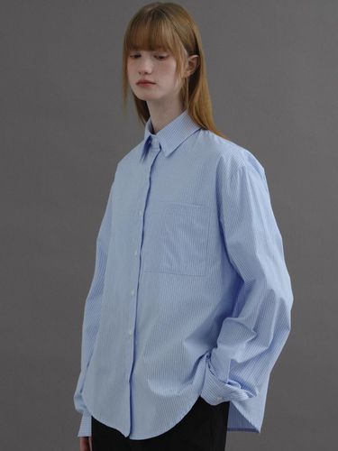 Overfit Stripe Shirt (2 colors) - AUBE UE - Modalova