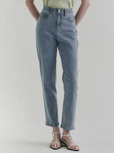 Slim Straight Denim Pants - AUBE UE - Modalova