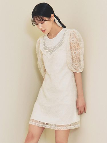 Millie / Lace Mini Dress - S BLANC - Modalova