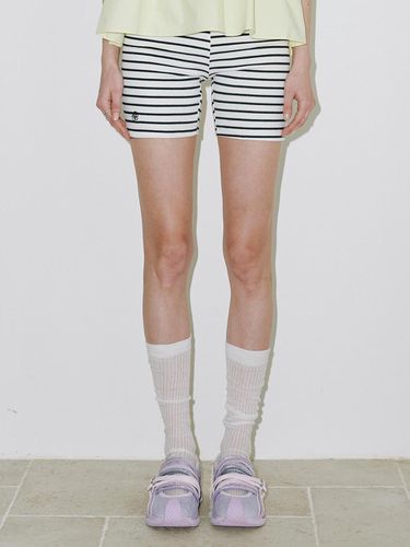 Logo stripe Micro Shorts - BELLOL - Modalova