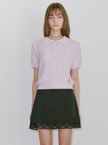 Medal Collar half Knit LAVENDER - BELLOL - Modalova