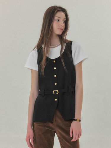 Autumn French Vest Black - LEMEME - Modalova