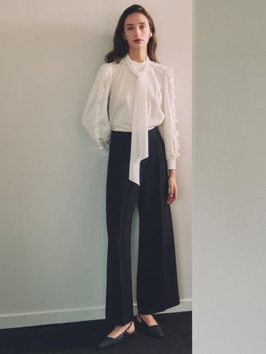 Ava / Tweed Wide Pants(2color) - S BLANC - Modalova