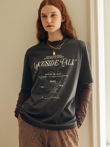 LAKESIDE T-SHIRT_CHARCOAL - ouel - Modalova