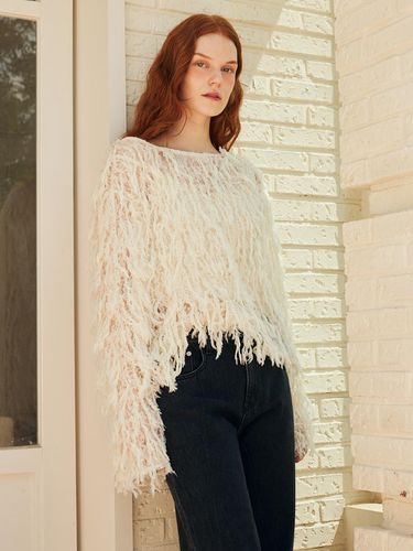 LACE TASSEL BLOUSE - ouel - Modalova