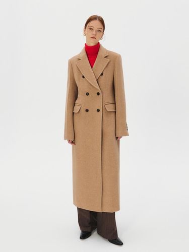 Pintucked Tailored Wool Long Coat - KUME - Modalova