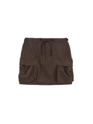 Draw String Cargo Mini Skirt - MARGESHERWOOD - Modalova