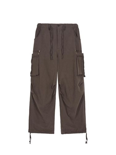 Draw String Cargo Pants - Brown - MARGESHERWOOD - Modalova