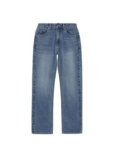 Stud Indigo Denim Pants - Blue - MARGESHERWOOD - Modalova