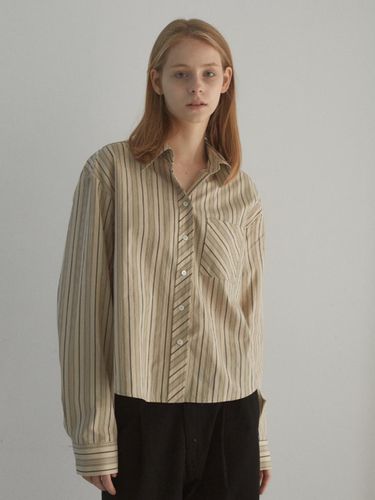 Rebel stripe shirts (beige) - lesatelier - Modalova