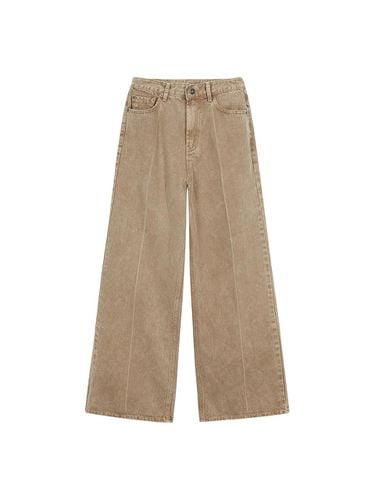 Snow Washed Bootcut Denim - Brown - MARGESHERWOOD - Modalova