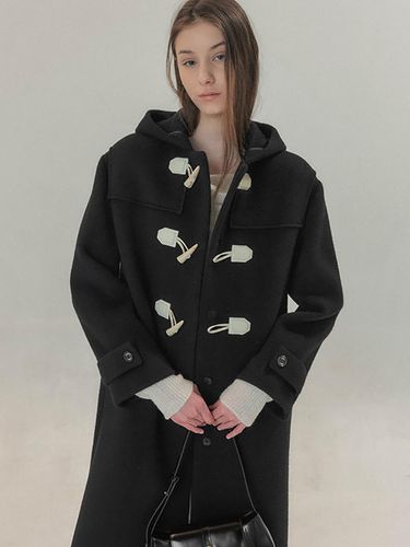 Charlotte Duffle Coat Black - LEMEME - Modalova