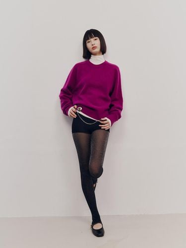 Signature Round Pullover (Purple) - Maggie - Modalova