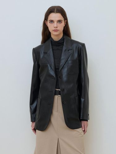 Fake Leather Tailored Jacket - a.t.corner - Modalova