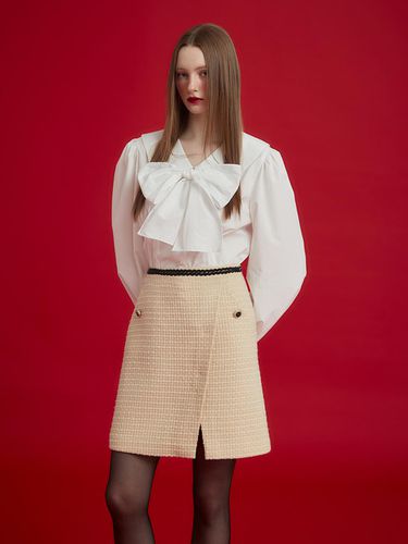 LINE TWEED SKIRT - BEIGE - JOHNNY HATES JAZZ - Modalova