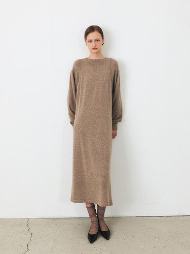 TFF CASHMERE LAYERD KNIT DRESS_3COLORS - MOHAN - Modalova