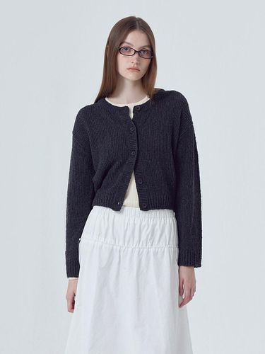 Round Boucle Knit Cardigan - ETMON - Modalova