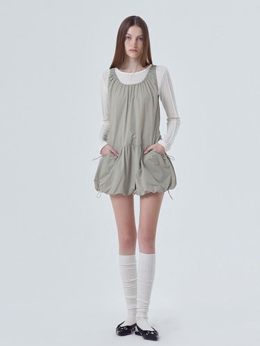 Balloon Shirring Mini Dress - ETMON - Modalova