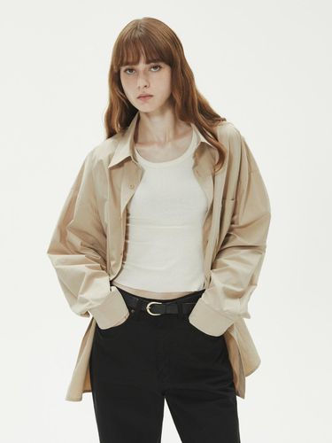 DAILY OVER FIT POCKET SHIRT_BEIGE - LADYVOLUME - Modalova