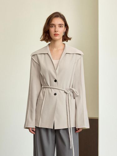 YY_Elegant waist belted coat - yyiam - Modalova