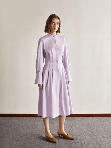 YY_Pleated waist shirt dress_PURPLE - yyiam - Modalova