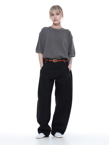 Curved Fit Denim Pants - Black - Chance’s noi for Women - Modalova