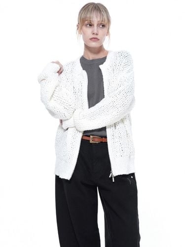 Punching Knit Zip-Up Cardigan - Chance’s noi for Women - Modalova