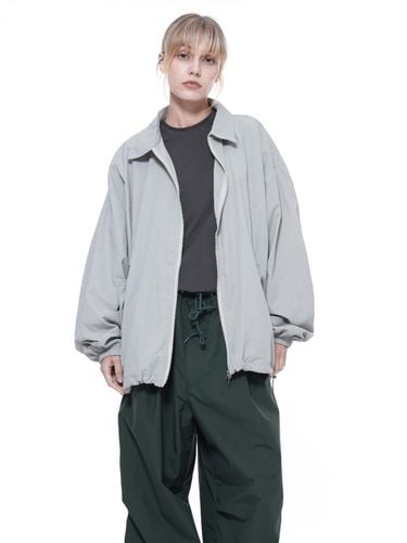 Searsucker Collar Windbreaker Jumper - Lgith Gray - Chance’s noi for Women - Modalova