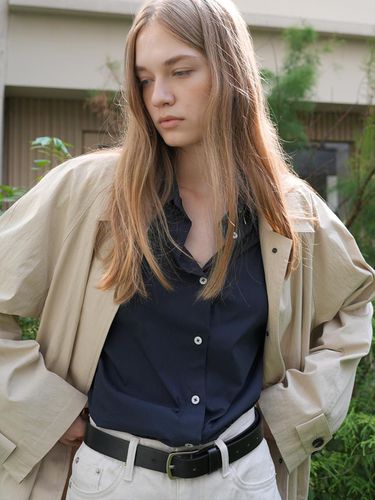 RELAXED FIT SHIRT / NAVY - PAUL&ALICE - Modalova