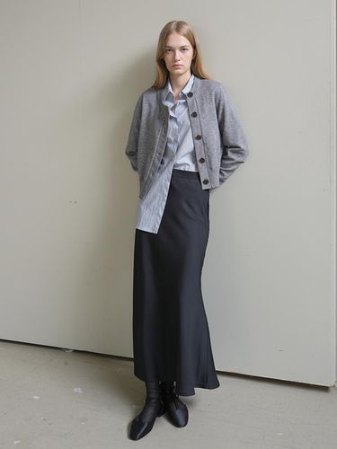 BIAS MAXI SKIRT / BLACK - PAUL&ALICE - Modalova