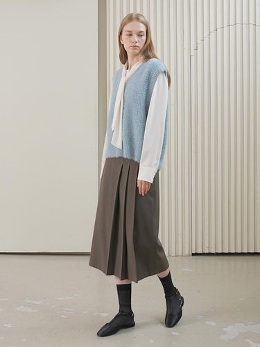 FURRY KNIT VEST / BLUE - PAUL&ALICE - Modalova