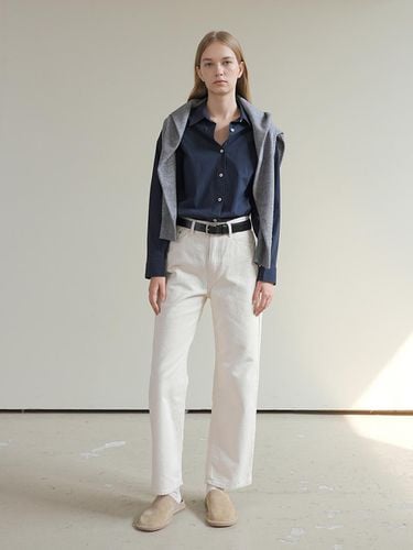 STRAIGHT DENIM PANTS / ECRU - PAUL&ALICE - Modalova