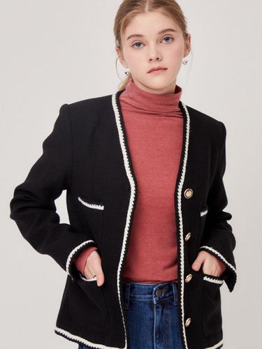 Patch Pocket Braided Wool Jacket - JJ JIGOTT - Modalova