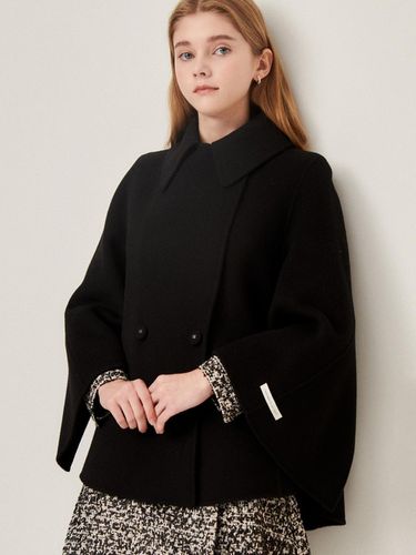 Two-Way Collar Wool Cape Jacket GNAA0JK10 - JJ JIGOTT - Modalova