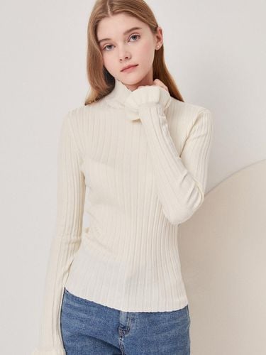 Frill sleeve ribbed pullover knitwear - JJ JIGOTT - Modalova