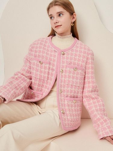 Coloring Piping Houndstooth Jacket - JJ JIGOTT - Modalova