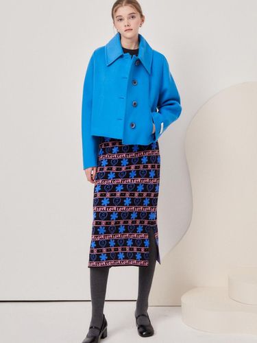 Pattern Block Knitwear Skirt - JJ JIGOTT - Modalova