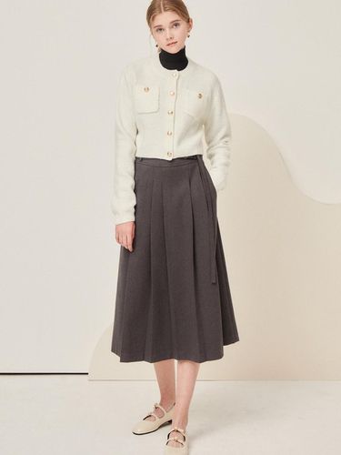 Belt Point Pleated Skirt - JJ JIGOTT - Modalova