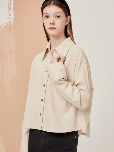 Back Slit Corduroy Blouse - JJ JIGOTT - Modalova