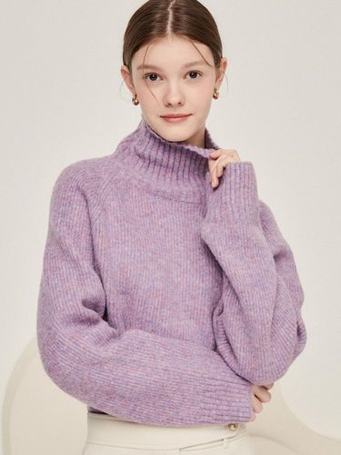 High-neck long-sleeved wool pullover knitwear - JJ JIGOTT - Modalova