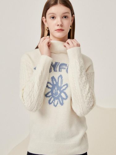 Cable sleeve wool pullover knitwear - JJ JIGOTT - Modalova