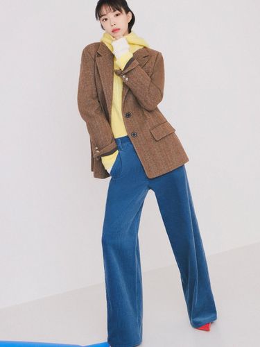 Straight Fit Long Corduroy Pants - JJ JIGOTT - Modalova