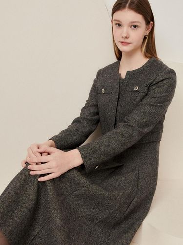 A-line wool dress + jacket set - JJ JIGOTT - Modalova