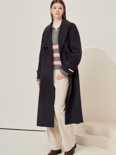 Trench Style Wool Cashmere Coat - JJ JIGOTT - Modalova