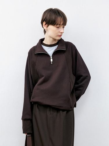 TG_Half zip-up sweater_BROWN - tageechita - Modalova