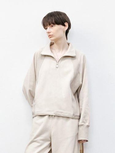 TG_Half zip-up sweater_LIGHT BEIGE - tageechita - Modalova